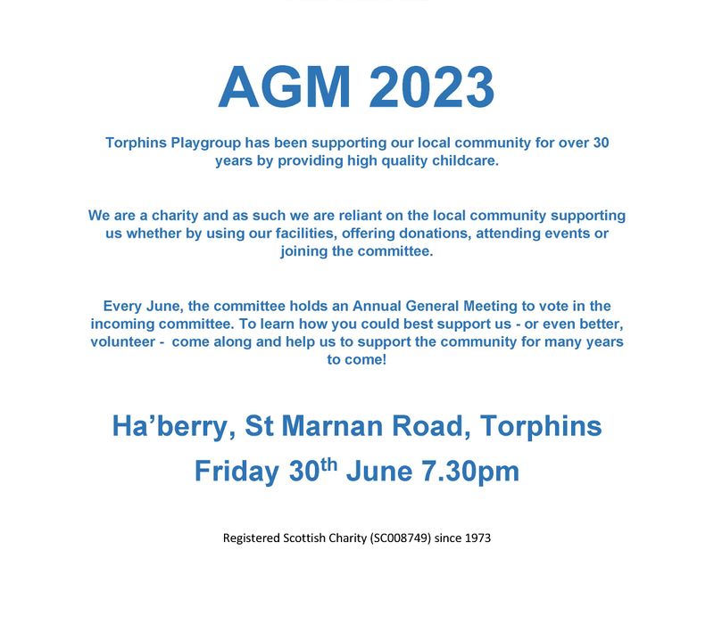 2023 AGM Dates coming soon...